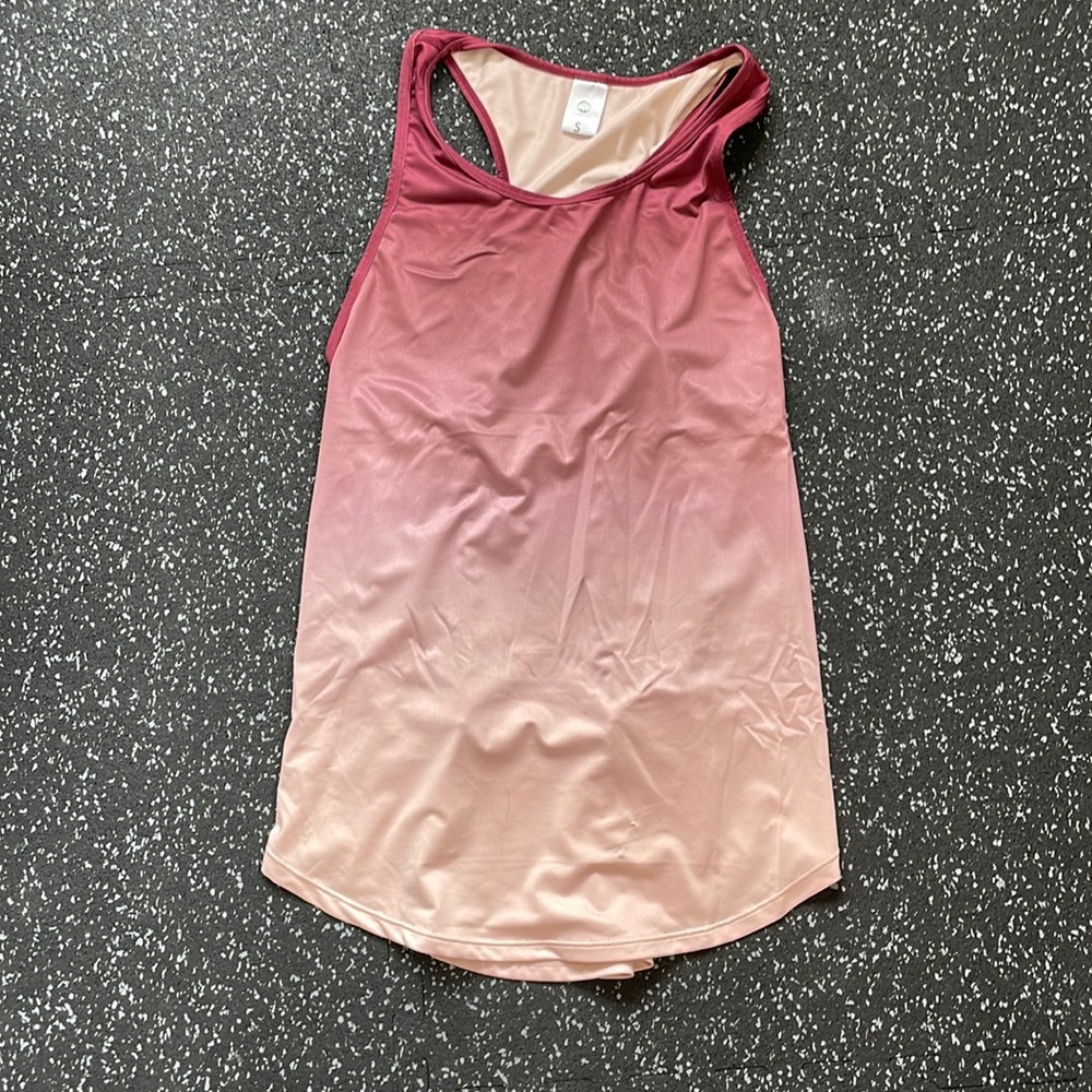 Red Ombré Senita Workout Tank, Small